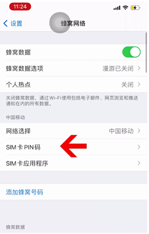 道县苹果14维修网分享如何给iPhone14的SIM卡设置密码 