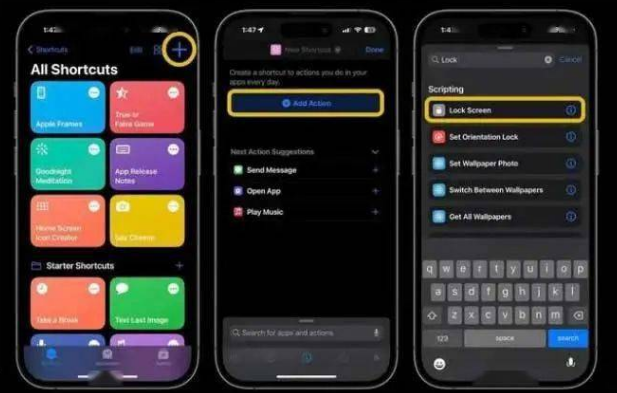 道县苹果14锁屏维修店分享iPhone14升级iOS16.4后如何创建锁屏快捷方式 