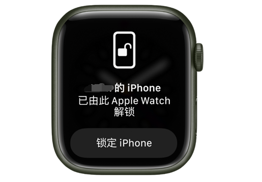 道县苹果手机维修分享用 AppleWatch 解锁配备面容 ID 的 iPhone方法 