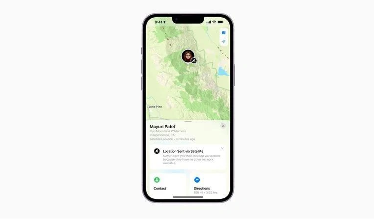 道县苹果14维修分享iPhone14系列中 FindMy功能通过卫星分享位置方法教程 